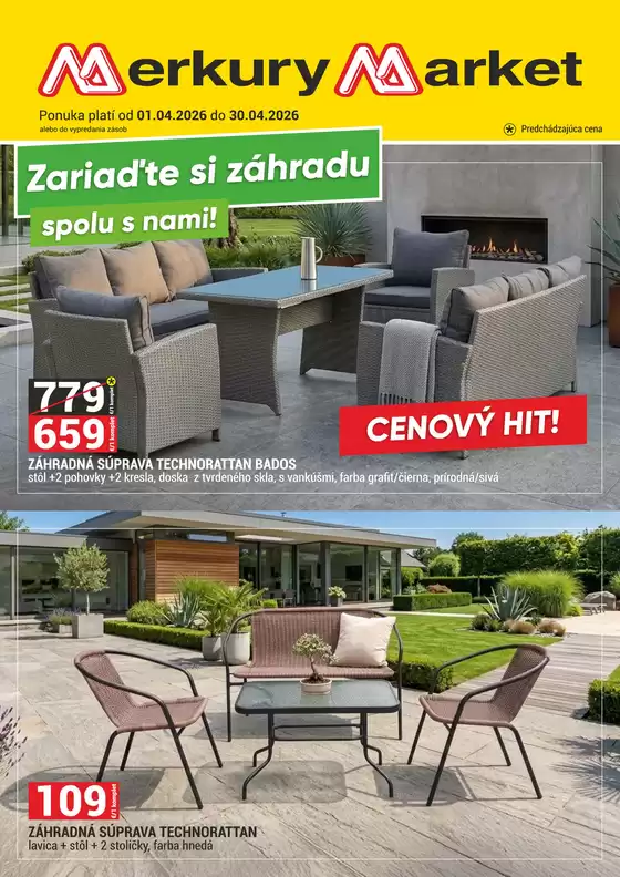 Katalóg Merkury Market | Leták 01.04.-30.04.2026 - ZAHRADA | 2026-04-01T00:00:00.000Z - 2026-04-30T00:00:00.000Z