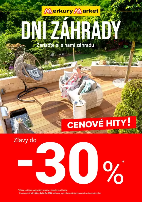 Katalóg Merkury Market | Dni záhrady 18.04.-26.04.2026 | 2026-04-18T00:00:00.000Z - 2026-04-26T00:00:00.000Z