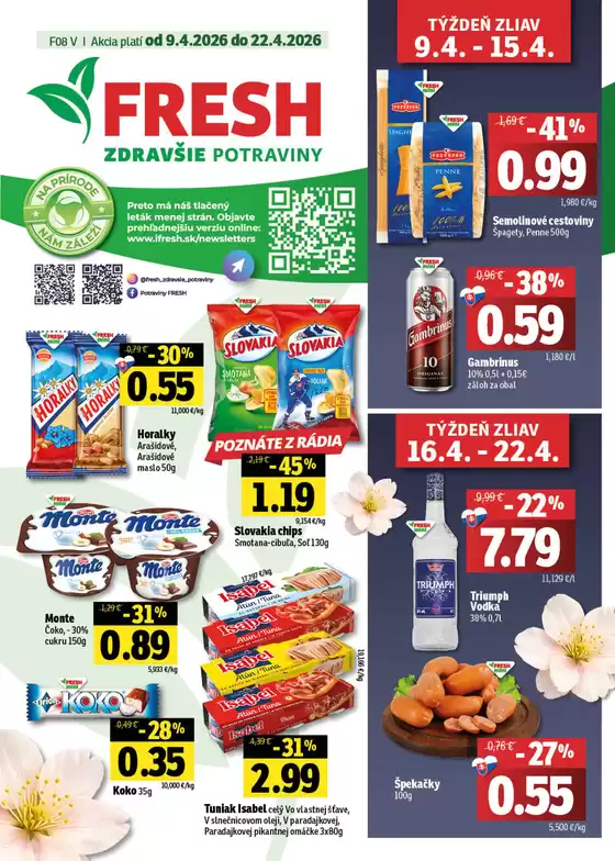 Katalóg Fresh v Moldava nad Bodvou | Východné Slovensko | 2026-04-09T00:00:00.000Z - 2026-04-22T00:00:00.000Z