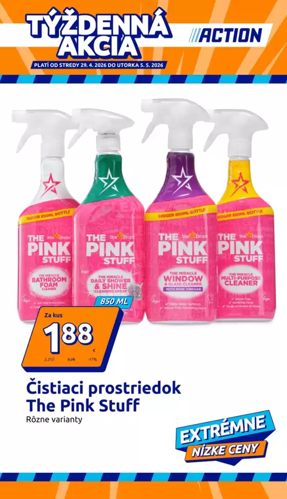 Katalóg Action | Action leták platný do 05.05.2026 | 2026-04-29T00:00:00.000Z - 2026-05-05T00:00:00.000Z