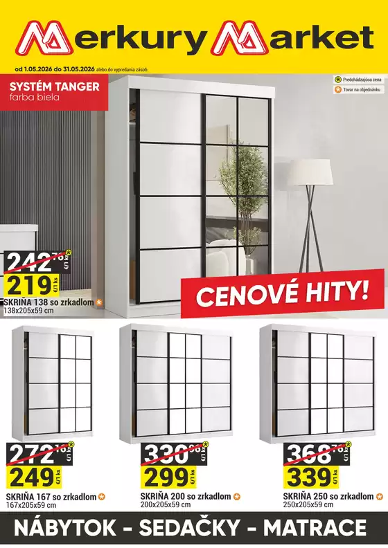 Katalóg Merkury Market v Bratislava | Leták 01.05.-31.05.2026 - NÁBYTOK | 2026-05-01T00:00:00.000Z - 2026-05-31T00:00:00.000Z