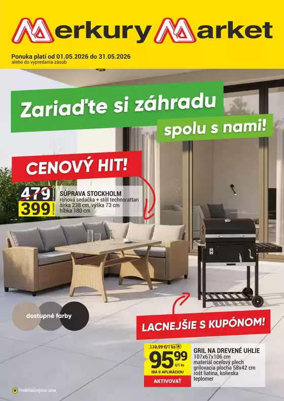 Katalóg Merkury Market v Bratislava | Leták 01.05.-31.05.2026 - ZAHRADA | 2026-05-01T00:00:00.000Z - 2026-05-31T00:00:00.000Z