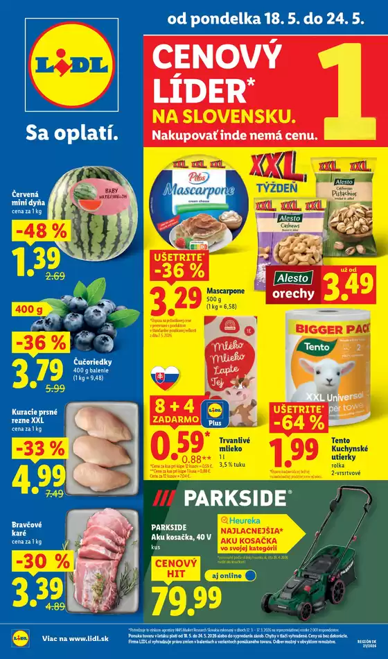 Katalóg Lidl | Platný od 18. 05. 2026 | 2026-05-18T00:00:00.000Z - 2026-05-24T00:00:00.000Z