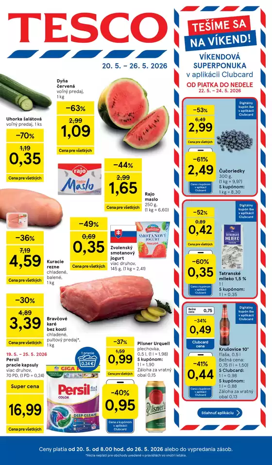Katalóg Tesco v Košice | 20260514000618992 2026 P12 SK HM CHM | 2026-05-20T00:00:00.000Z - 2026-05-26T00:00:00.000Z