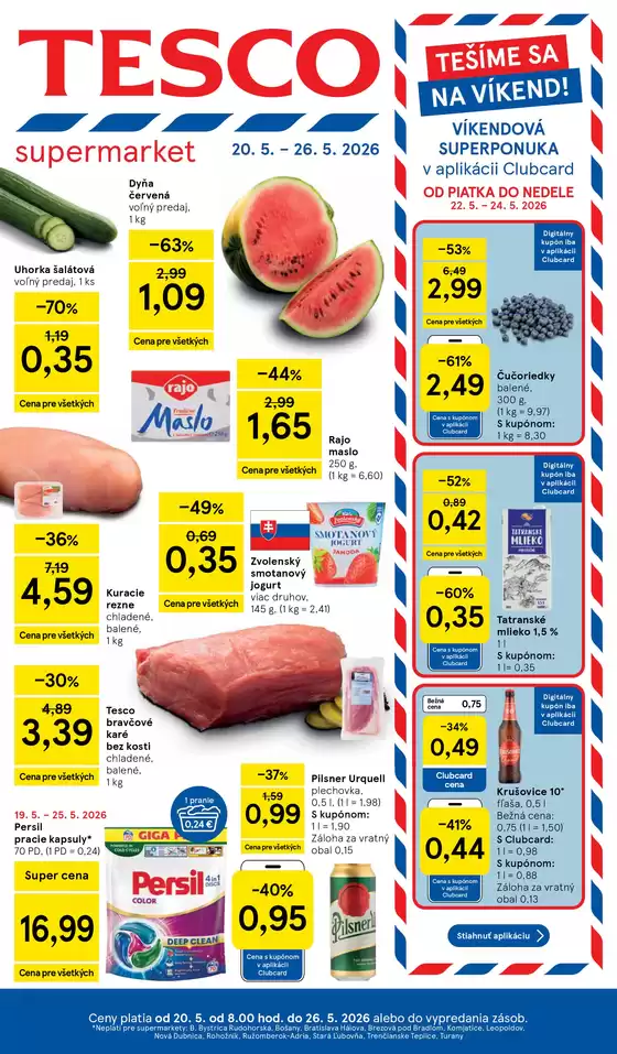 Katalóg Tesco v Košice | 20260514000854793 2026 P12 SK SM | 2026-05-20T00:00:00.000Z - 2026-05-26T00:00:00.000Z