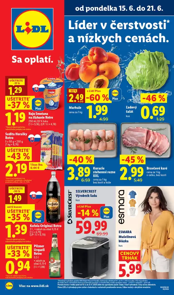 Katalóg Lidl | Platný od 15. 06. 2026 | 2026-06-15T00:00:00.000Z - 2026-06-21T00:00:00.000Z