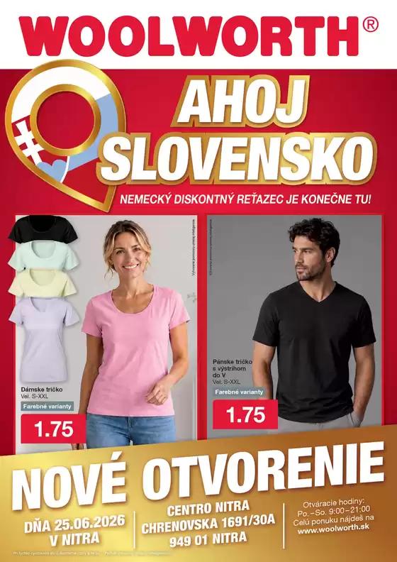 Katalóg Woolworth | Woolworth: Ahoj Nitra! | 2026-06-19T00:00:00.000Z - 2026-06-25T00:00:00.000Z