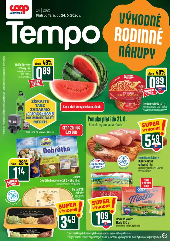 Katalóg COOP Jednota v Banská Bystrica | Aktuálne výhodné ponuky a akcie | 2026-06-18T00:00:00.000Z - 2026-06-24T00:00:00.000Z