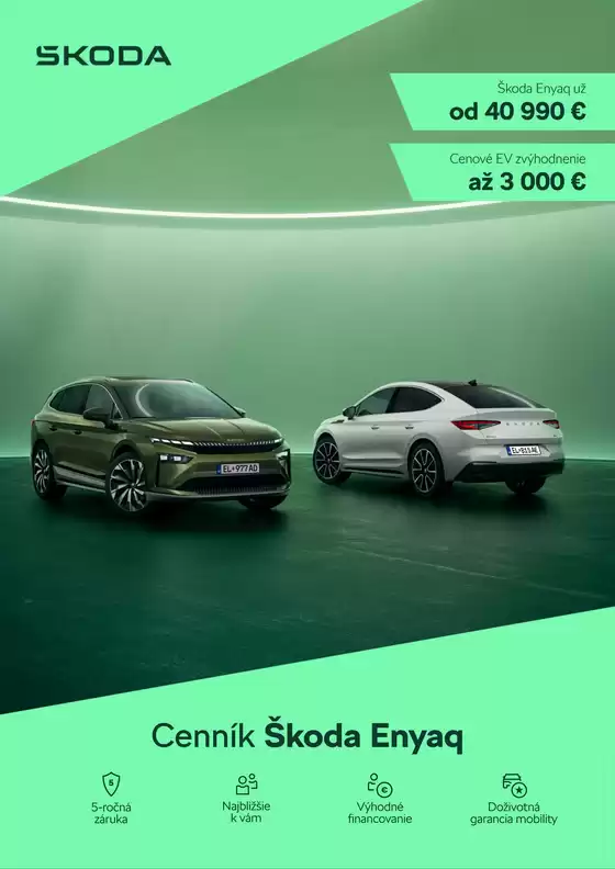 Katalóg Škoda v Trenčín | Nova Skoda Enyaq cennik | 2026-06-24T00:00:00.000Z - 2026-07-08T00:00:00.000Z