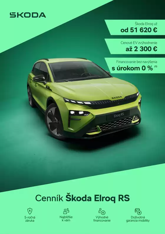 Katalóg Škoda v Trenčín | Skoda Elroq RS cennik | 2026-06-24T00:00:00.000Z - 2026-07-08T00:00:00.000Z