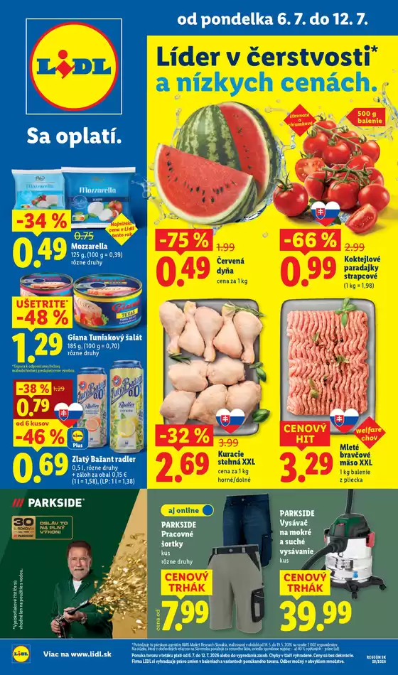 Katalóg Lidl v Banská Bystrica | Platný od 06. 07. 2026 | 2026-07-06T00:00:00.000Z - 2026-07-12T00:00:00.000Z