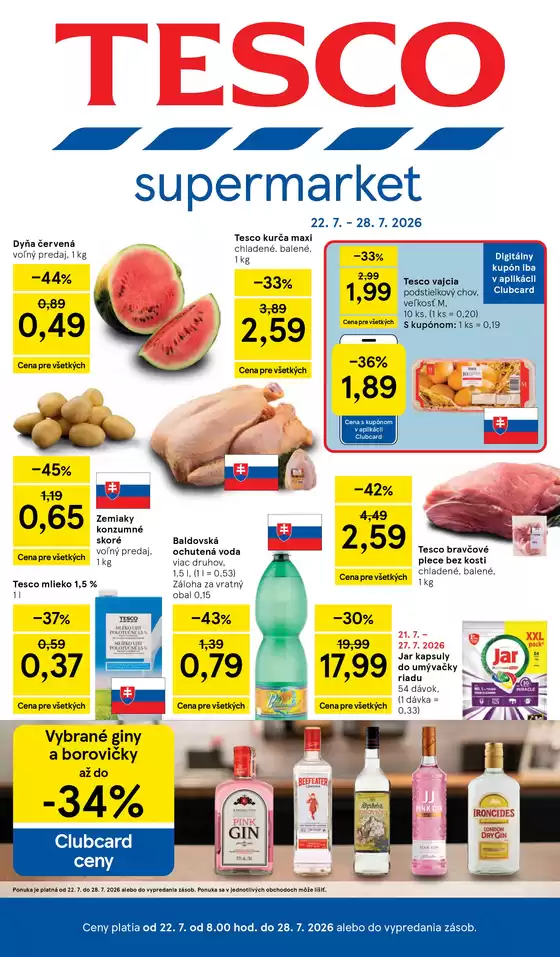 Katalóg Tesco v Krompachy | Objavte atraktívne ponuky | 2026-07-22T00:00:00.000Z - 2026-07-28T00:00:00.000Z