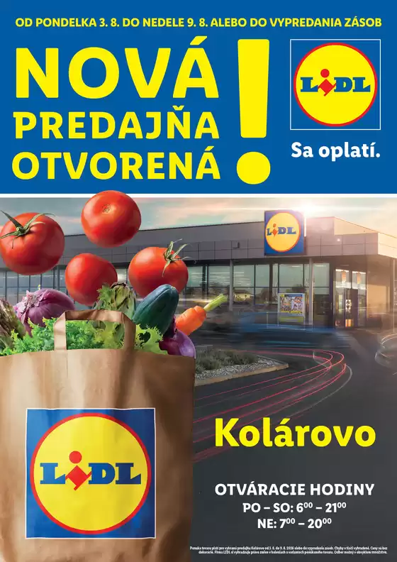 Katalóg Lidl v Malacky | Ponuka platná od 03. 08. 2026 | 2026-08-03T00:00:00.000Z - 2026-08-09T00:00:00.000Z