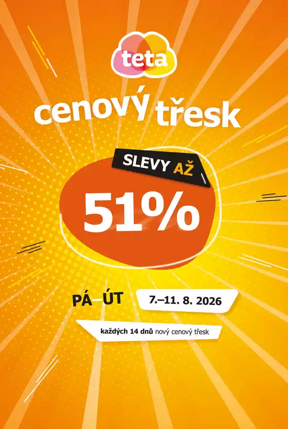 Katalóg TETA Drogerie | Aktuálne ponuky a akcie | 2026-08-07T00:00:00.000Z - 2026-08-11T00:00:00.000Z