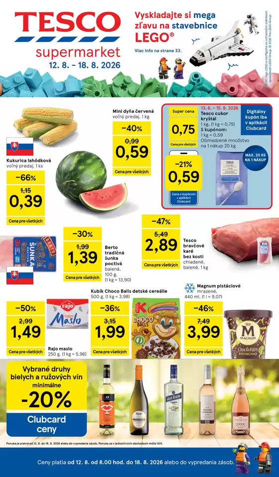 Katalóg Tesco | Exkluzívne ponuky pre našich zákazníkov | 2026-08-12T00:00:00.000Z - 2026-08-18T00:00:00.000Z
