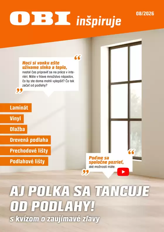 Katalóg OBI | AJ POLKA SA TANCUJE OD PODLAHY | 2026-08-14T00:00:00.000Z - 2026-09-14T00:00:00.000Z