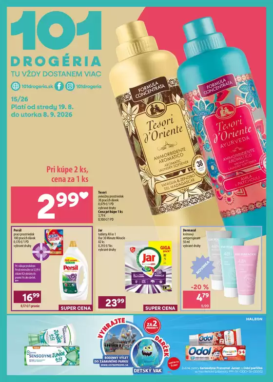 Katalóg 101 Drogerie | 101 drogeria letak 15 2026 screen | 2026-08-19T00:00:00.000Z - 2026-09-08T00:00:00.000Z