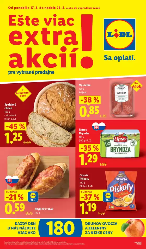 Katalóg Lidl | Platné od 17. 8. 2026 | 2026-08-17T00:00:00.000Z - 2026-08-23T00:00:00.000Z