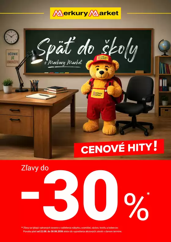 Katalóg Merkury Market v Trenčianske Teplice | Späť do školy s Merkury Market - 22.08-30.08.2026 | 2026-08-22T00:00:00.000Z - 2026-08-30T00:00:00.000Z