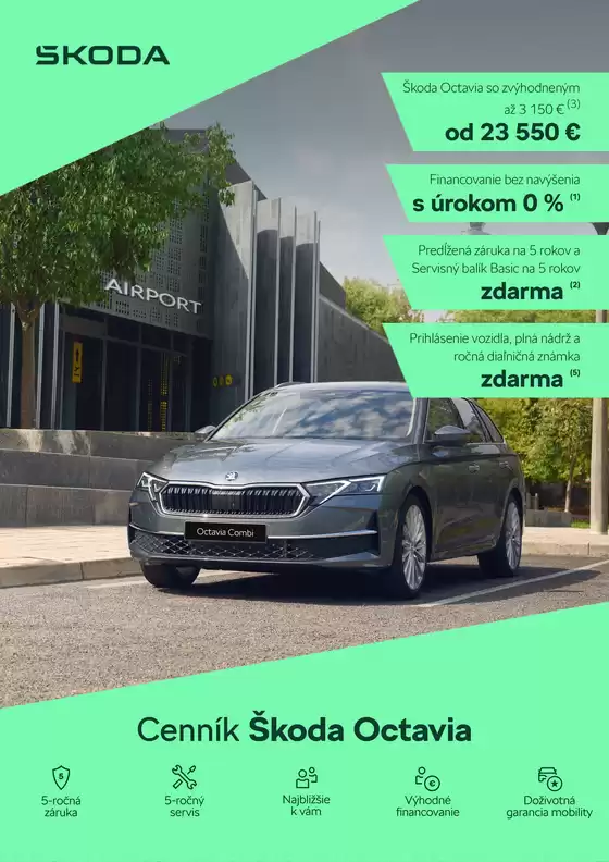 Katalóg Škoda v Komárno | Skoda Octavia FL cennik | 2026-08-28T00:00:00.000Z - 2026-09-11T00:00:00.000Z