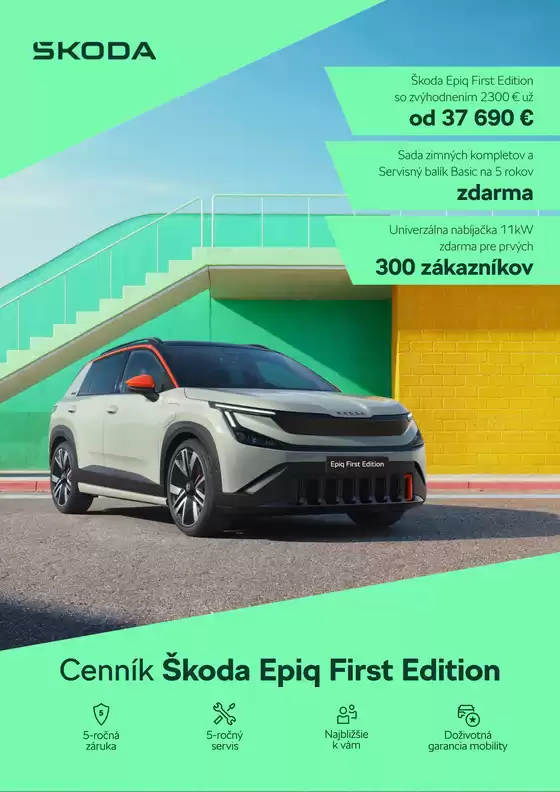 Katalóg Škoda v Komárno | Skoda Epiq FE cennik | 2026-08-28T00:00:00.000Z - 2026-09-11T00:00:00.000Z