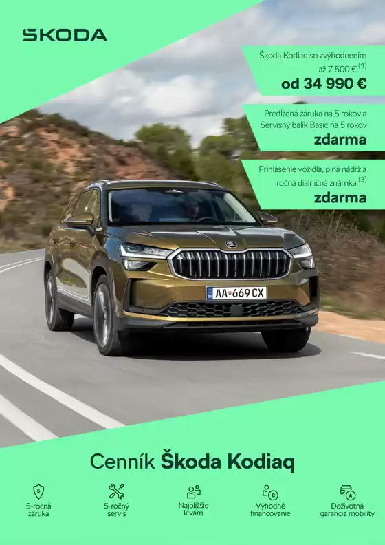 Katalóg Škoda v Komárno | Skoda Kodiaq NG cennik | 2026-08-28T00:00:00.000Z - 2026-09-11T00:00:00.000Z