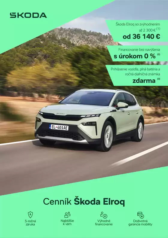 Katalóg Škoda v Komárno | Skoda Elroq cennik | 2026-08-28T00:00:00.000Z - 2026-09-11T00:00:00.000Z