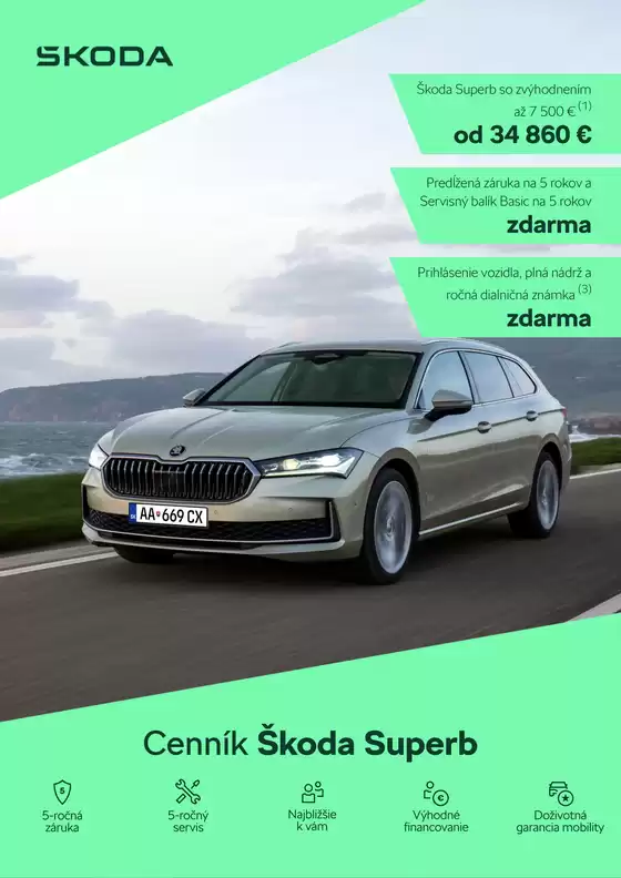 Katalóg Škoda v Komárno | Skoda Superb NG cennik | 2026-08-28T00:00:00.000Z - 2026-09-11T00:00:00.000Z