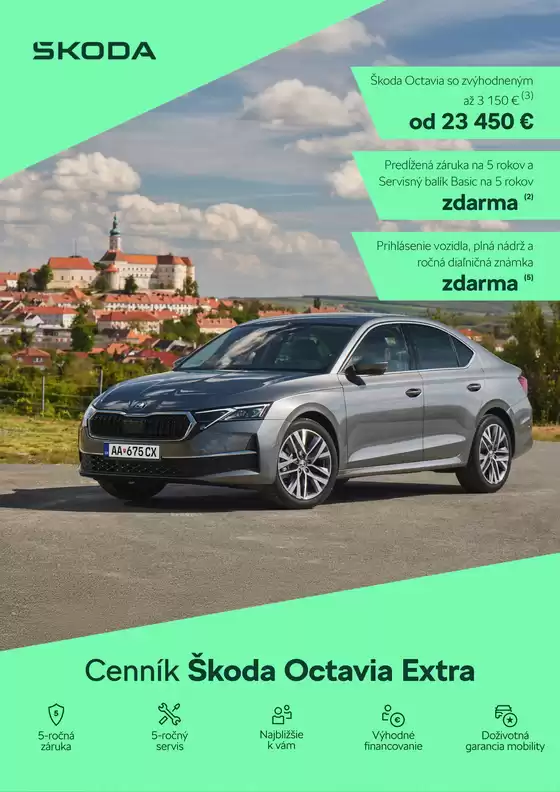 Katalóg Škoda v Komárno | Skoda Octavia FL Extra cennik | 2026-08-28T00:00:00.000Z - 2026-09-11T00:00:00.000Z