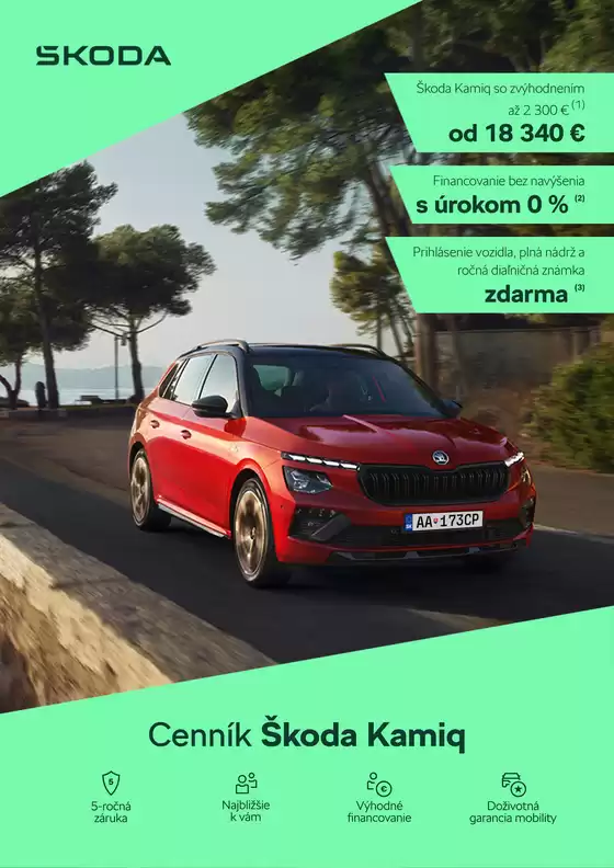 Katalóg Škoda v Komárno | Skoda Kamiq FL cennik | 2026-08-28T00:00:00.000Z - 2026-09-11T00:00:00.000Z