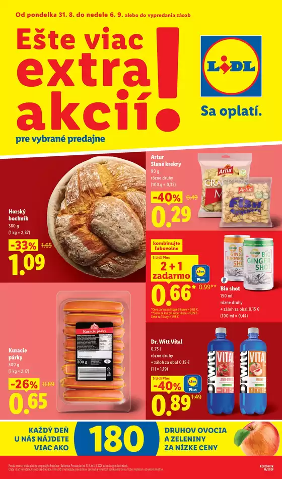 Katalóg Lidl | Ponuka platná od 31. 08. 2026 | 2026-08-31T00:00:00.000Z - 2026-09-06T00:00:00.000Z