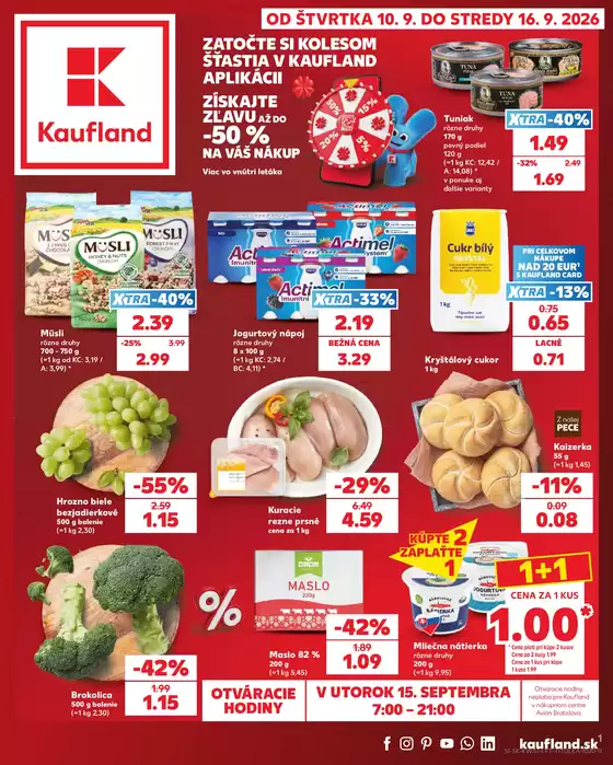 Katalóg Kaufland v Spišské Vlachy | Najlepšie ponuky a zľavy | 2026-09-10T00:00:00.000Z - 2026-09-16T00:00:00.000Z