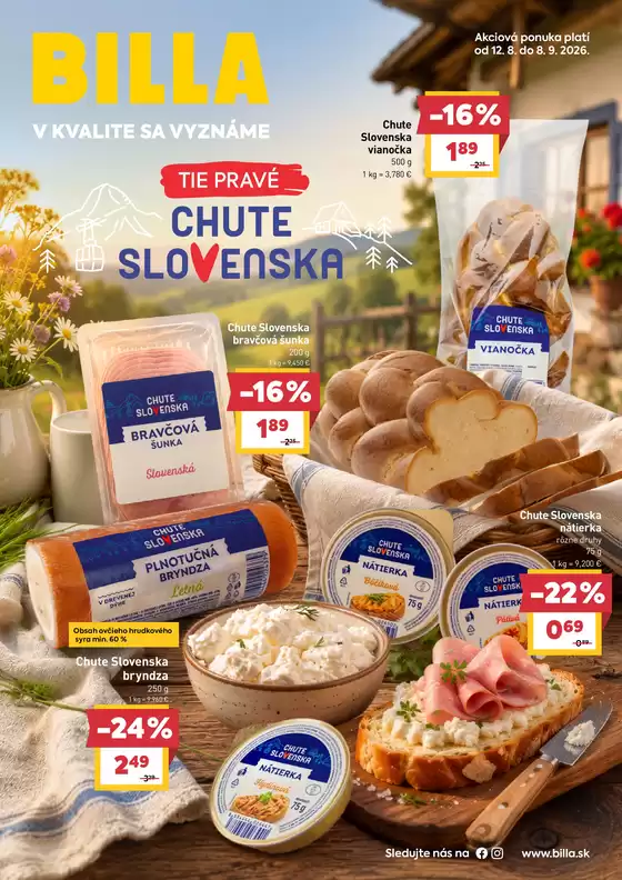 Katalóg Billa | Katalóg Chute Slovenska | 2026-08-12T00:00:00.000Z - 2026-09-08T00:00:00.000Z