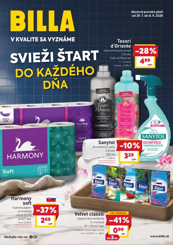 Katalóg Billa | Katalóg Cleaning | 2026-07-29T00:00:00.000Z - 2026-09-08T00:00:00.000Z