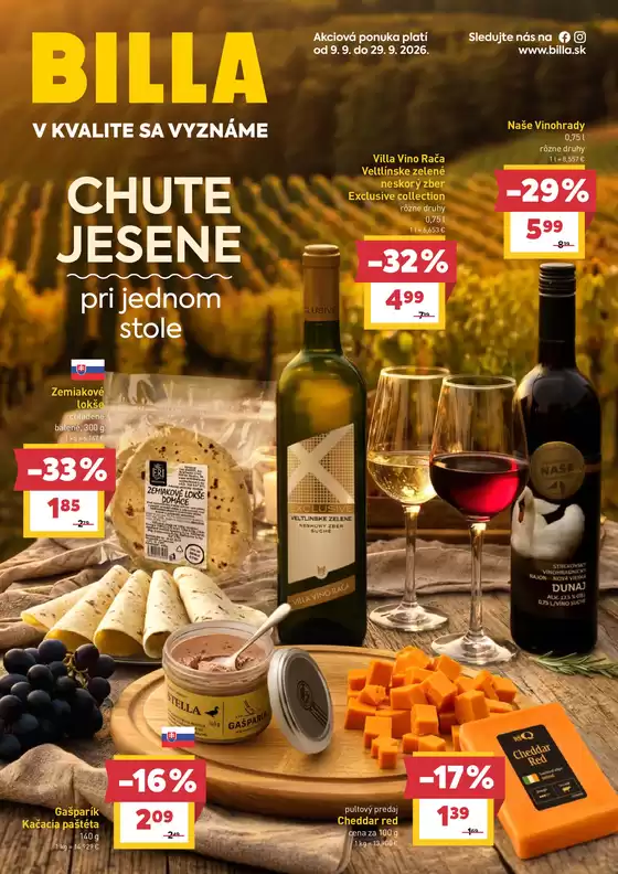 Katalóg Billa v Liptovský Mikuláš | Katalóg Feast Wine | 2026-09-09T00:00:00.000Z - 2026-09-29T00:00:00.000Z
