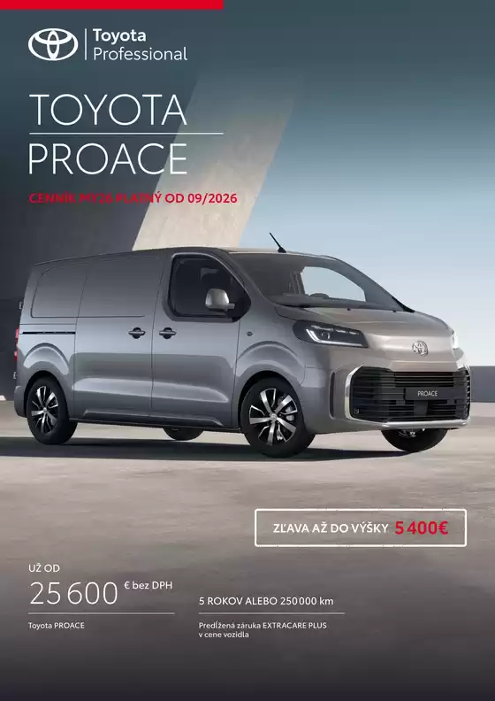 Katalóg Toyota v Spišská Nová Ves | Cennik novy proace MY26 | 2026-01-01T00:00:00.000Z - 2026-12-31T00:00:00.000Z