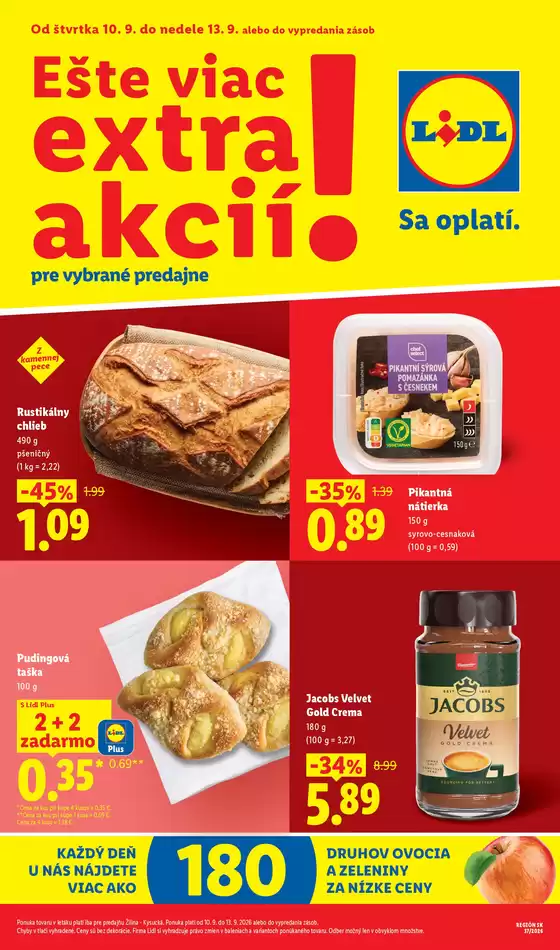 Katalóg Lidl | Platné od 10. 09. 2026 | 2026-09-10T00:00:00.000Z - 2026-09-13T00:00:00.000Z
