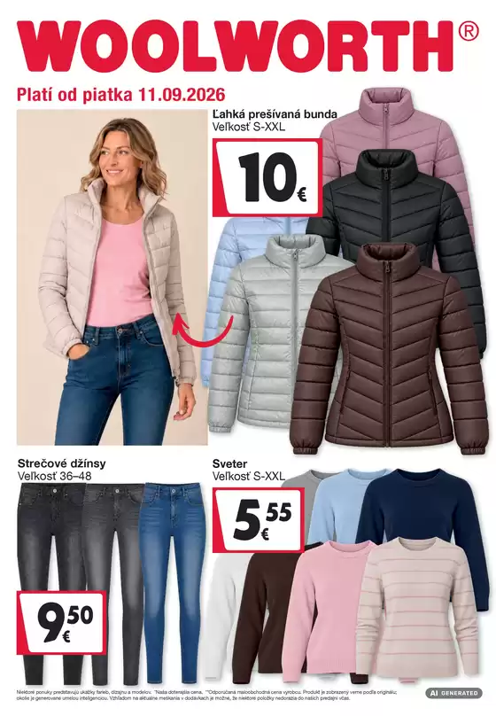 Katalóg Woolworth v Šaštín-Stráže | Woolworth: Ahoj Slovensko | 2026-09-11T00:00:00.000Z - 2026-09-21T00:00:00.000Z
