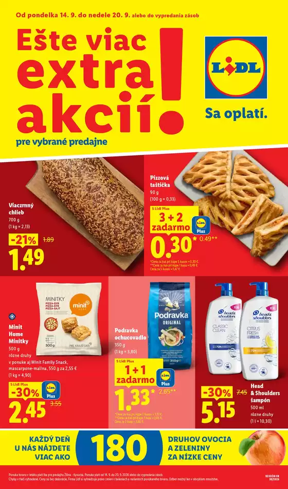 Katalóg Lidl v Nové Mesto nad Váhom | Platné od 14. 09. 2026 | 2026-09-14T00:00:00.000Z - 2026-09-20T00:00:00.000Z