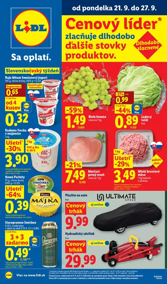 Katalóg Lidl v Kežmarok | Platný od 21. 09. 2026 | 2026-09-21T00:00:00.000Z - 2026-09-27T00:00:00.000Z