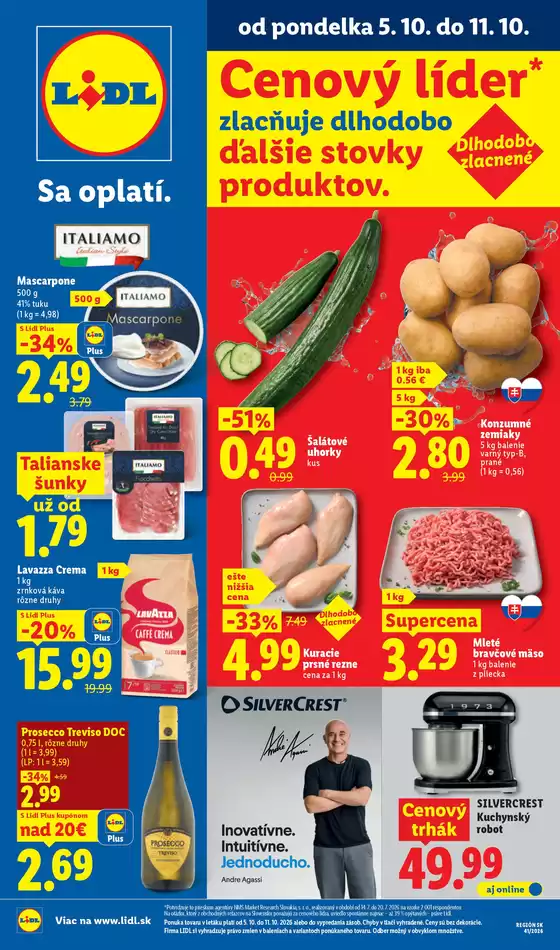 Katalóg Lidl v Rimavská Sobota | Platný od 05. 10. 2026 | 2026-10-05T00:00:00.000Z - 2026-10-11T00:00:00.000Z