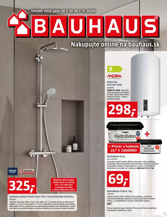 Katalóg BAUHAUS | Katalog oktober | 2026-10-05T00:00:00.000Z - 2026-11-01T00:00:00.000Z