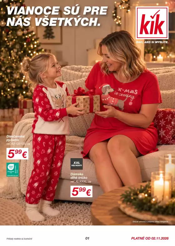 Katalóg KiK | KiK leták platný do 07.11.2026 | 2026-10-30T00:00:00.000Z - 2026-11-07T00:00:00.000Z