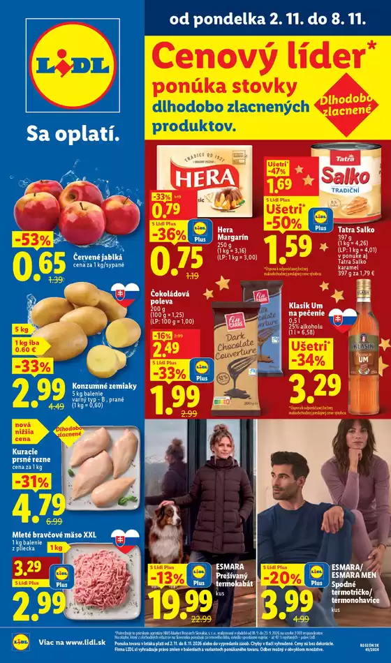 Katalóg Lidl | Platný od 02. 11. 2026 | 2026-11-02T00:00:00.000Z - 2026-11-08T00:00:00.000Z