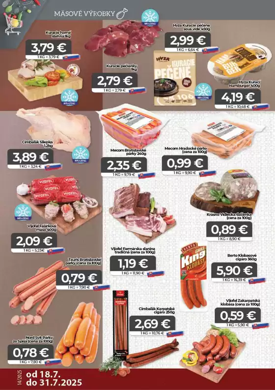 Výhodná ponuka CBA Komfos