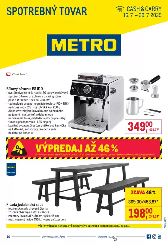 Katalóg METRO v Žilina | Spotrebný tovar | 2025-07-16T00:00:00.000Z - 2025-07-29T00:00:00.000Z