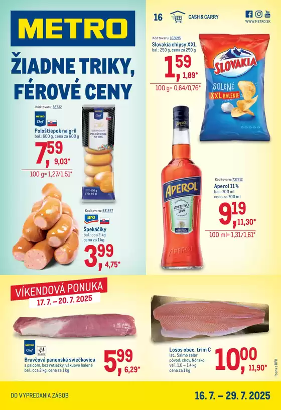 Katalóg METRO v Žilina | Maloobchod | 2025-07-16T00:00:00.000Z - 2025-07-29T00:00:00.000Z