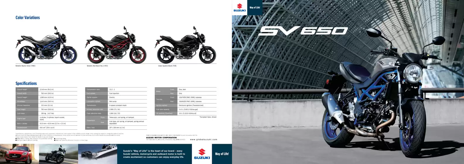 Suzuki SV650 katalóg
