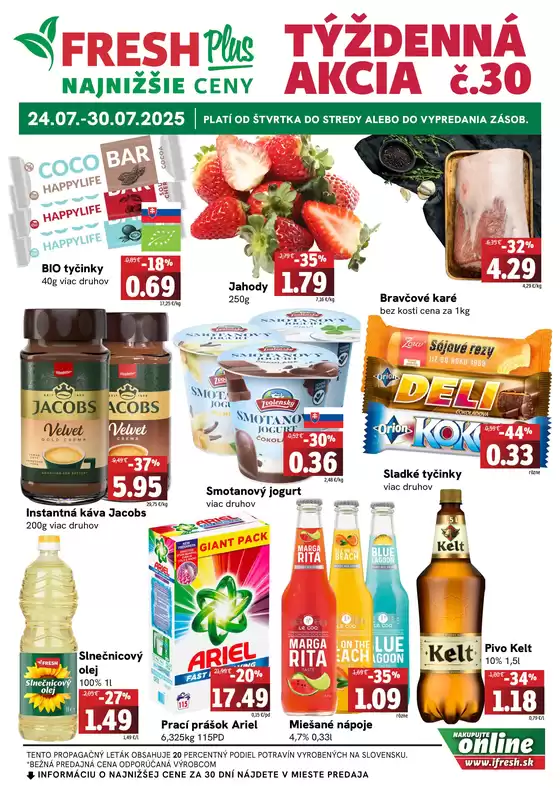 Týždenná akcia FRESH Plus