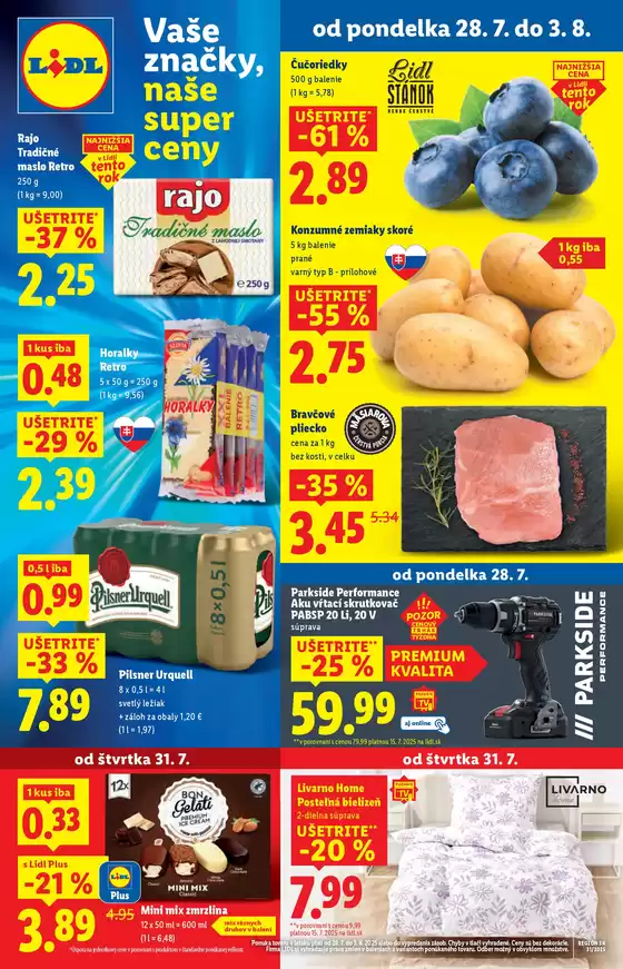 Katalóg Lidl v Nitra | Platný od pondelka 28. 07. 2025 | 2025-07-28T00:00:00.000Z - 2025-08-03T00:00:00.000Z